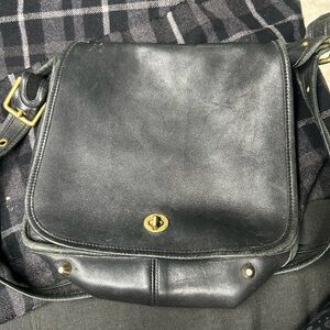Vintage Coach Dark Leather stewardess